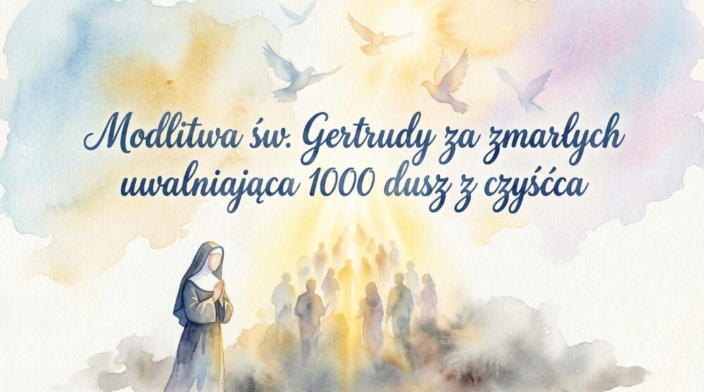 Modlitwa św. Gertrudy za zmarłych uwalniająca 1000 dusz